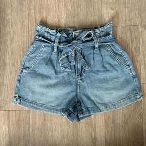 American Eagle Denim Blue High-Waisted Shorts